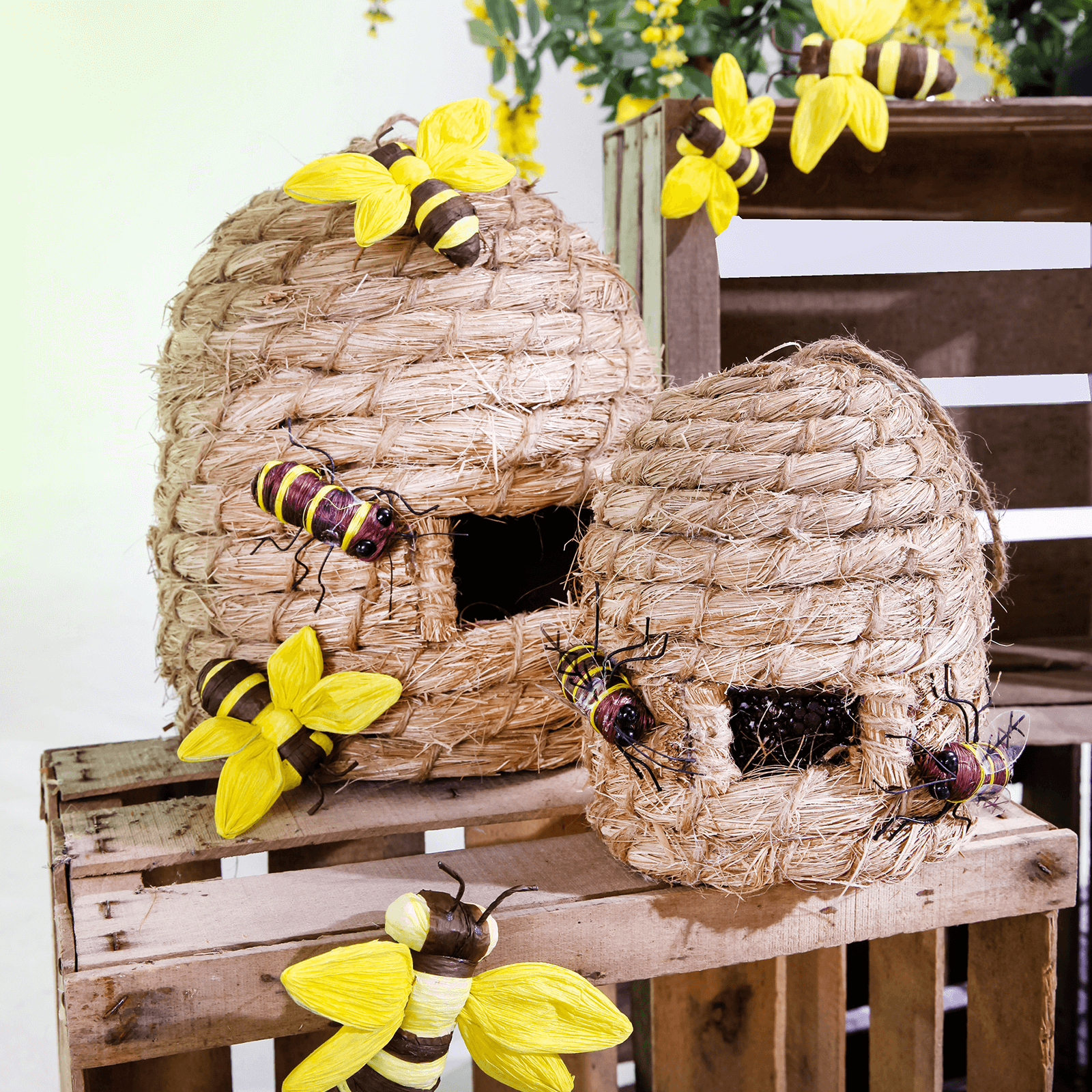 Deko Bienen 26 cm, 3 Stück - 4