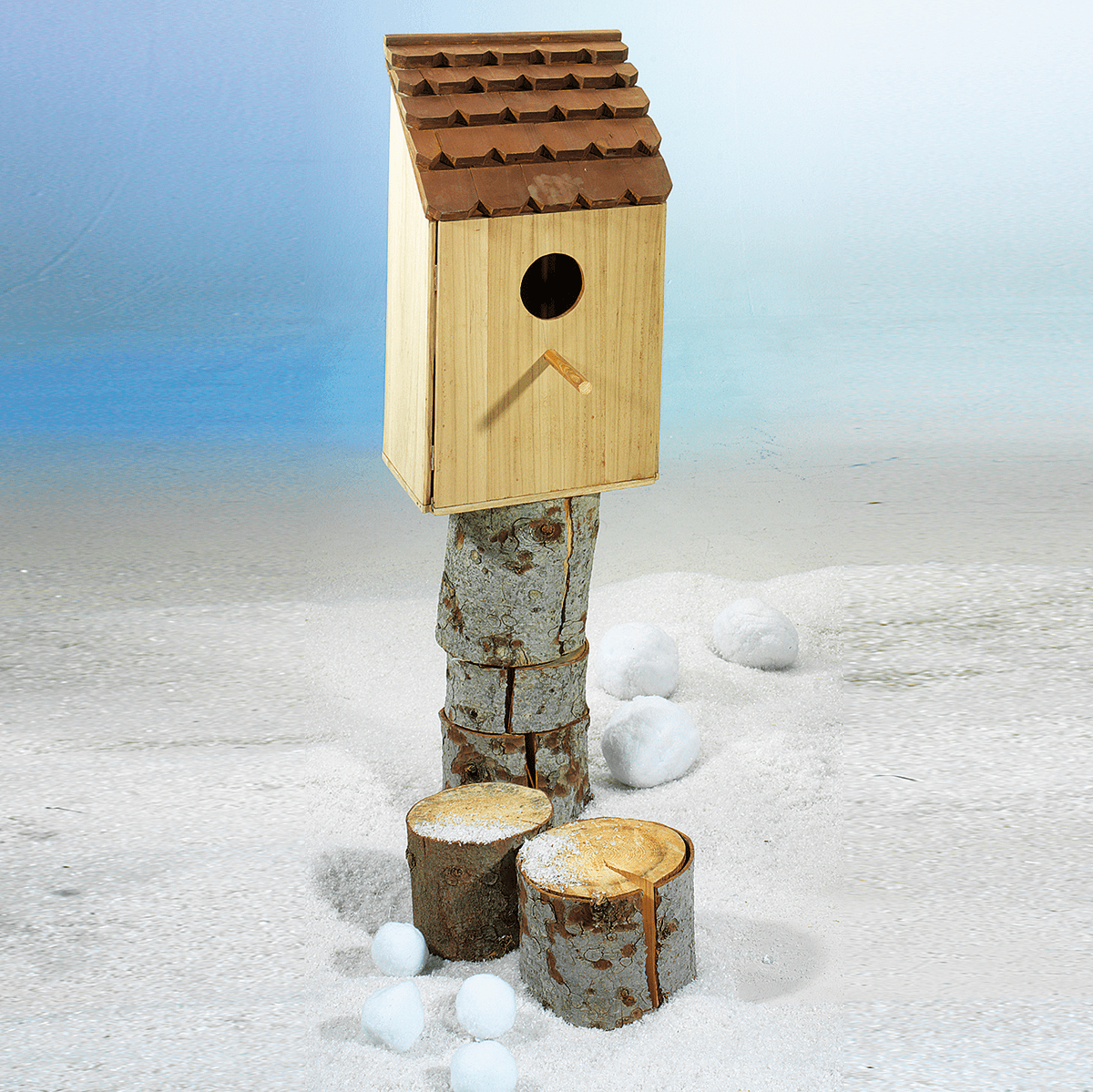 Deko-Holzstämme, Set à 3 Stück - 11