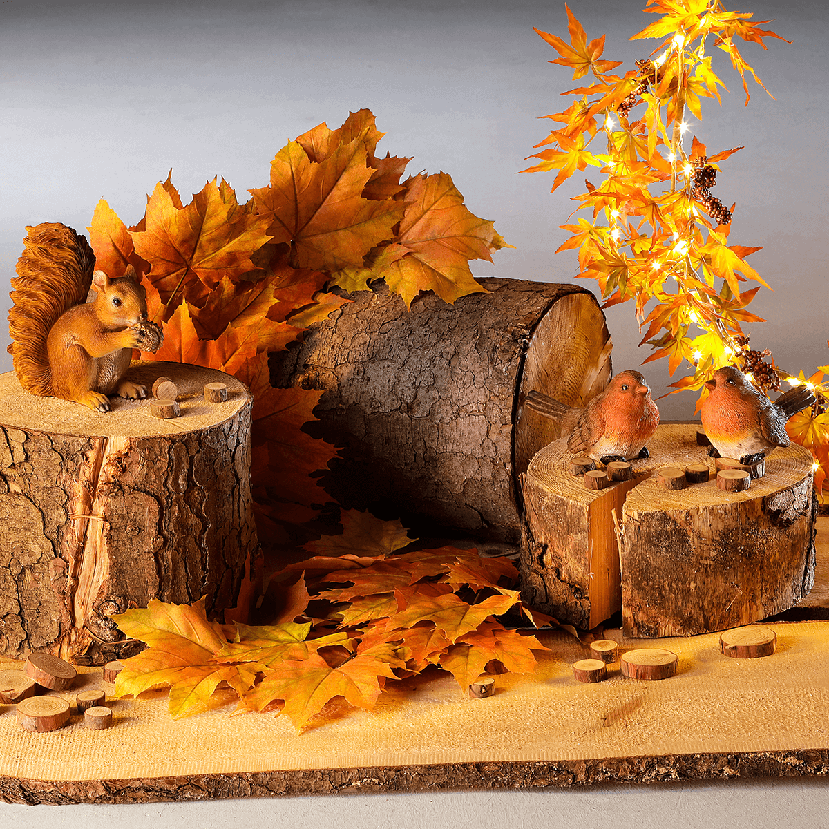 Deko-Holzstämme, Set à 3 Stück - 8