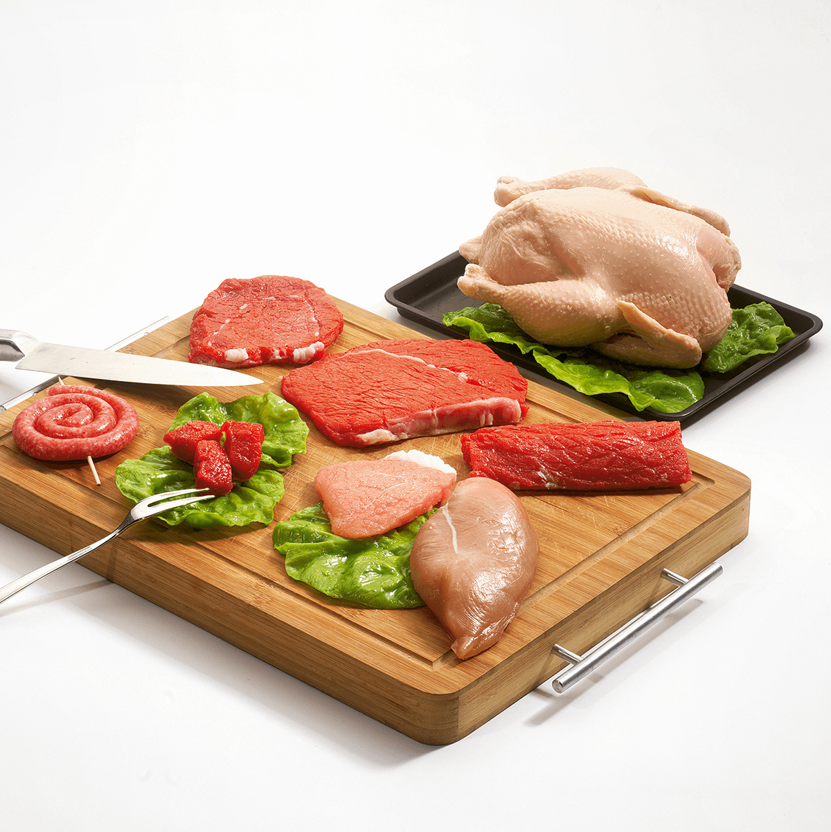 Poulet cru alimentaire factice 23 cm - 4
