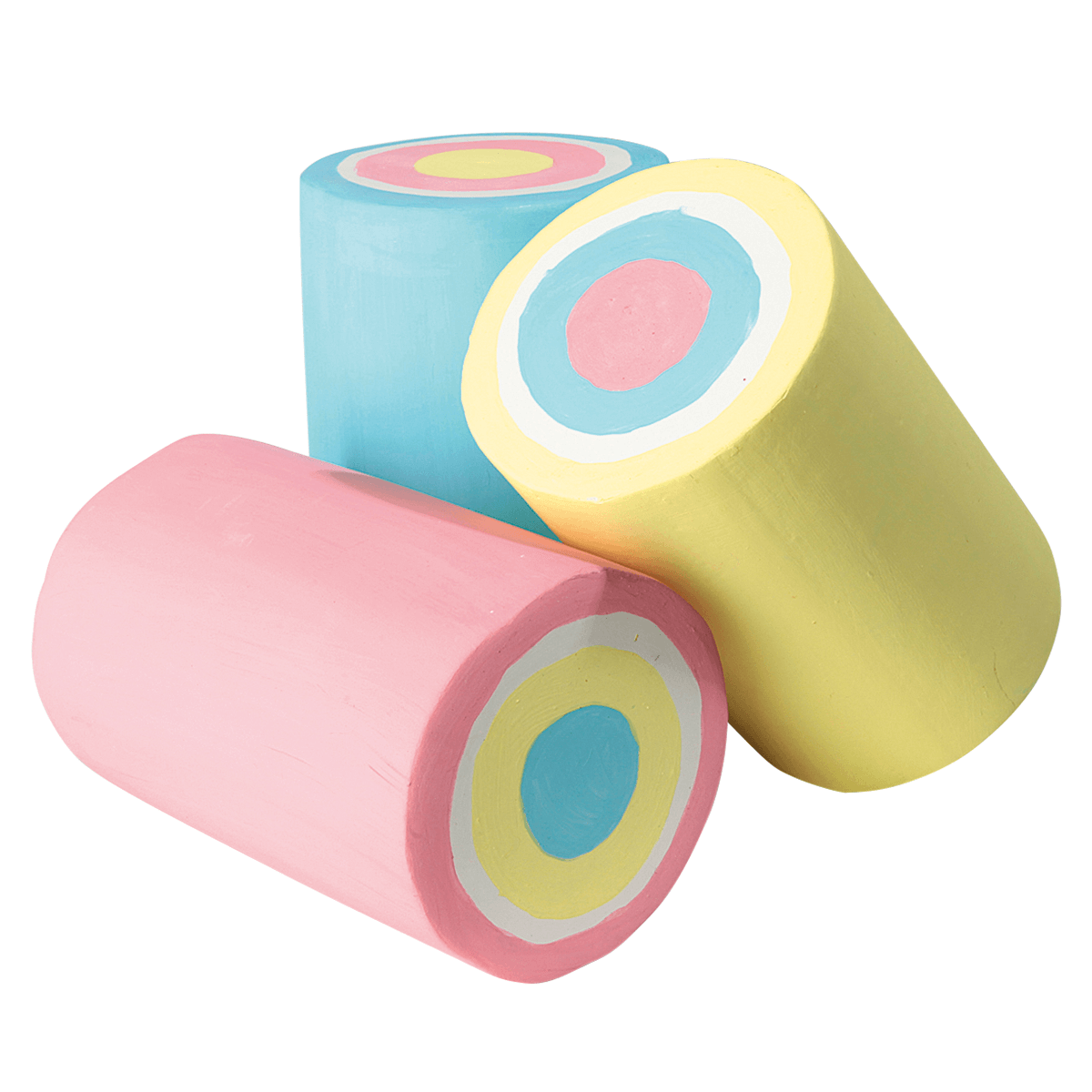 Imitación de rollos de malvavisco 16 cm, 3 piezas - 0