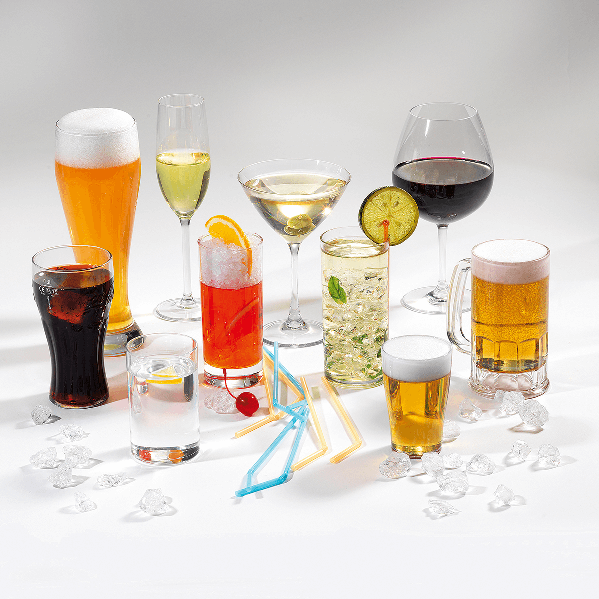 Sektglas Lebensmittel-Attrappe 24 cm - 4