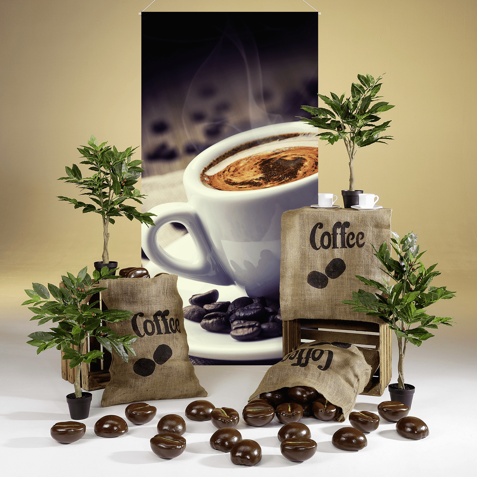 Kaffee Lebensmittel-Attrappe 7,50 cm - 2