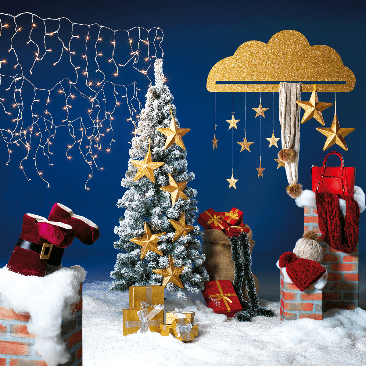 Lot de boîtes cadeaux rouges, lot de 5 - 4