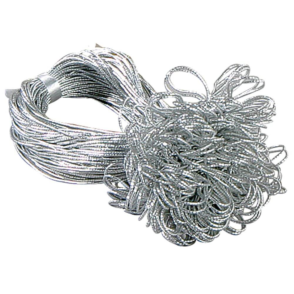 Fertigschleifen silber 25 cm, 100 Stück - 0 Fertigschleifen silber 25 cm, 100 Stück - 0