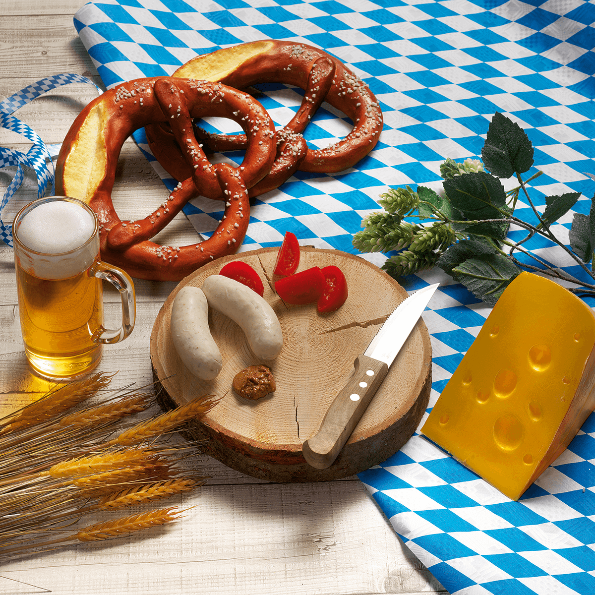 Oktoberfest pretzel food replica 27 cm - 3