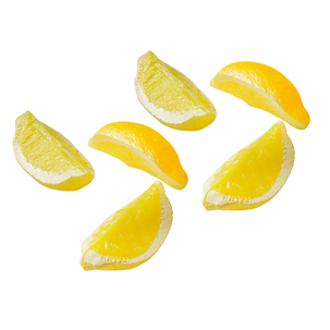 Quartiers de citron aliment factice, 6 pces