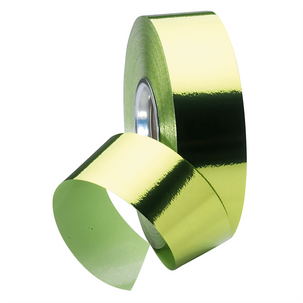 Ruban métallique brillant, larg. 31 mm, vert pomme