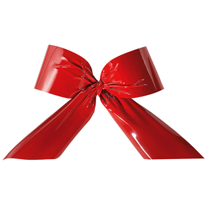 Lazo decorativo para exterior, rojo 80 cm