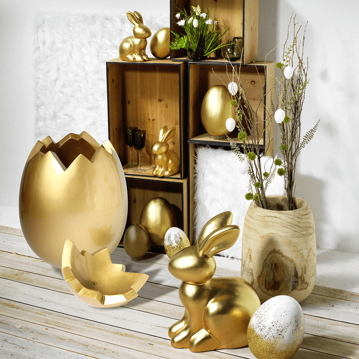 Osterhase gold, 27 cm - 4