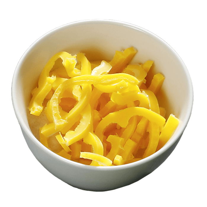 Paprika-Streifen gelb Lebensmittel-Attrappe, 100 g - 3