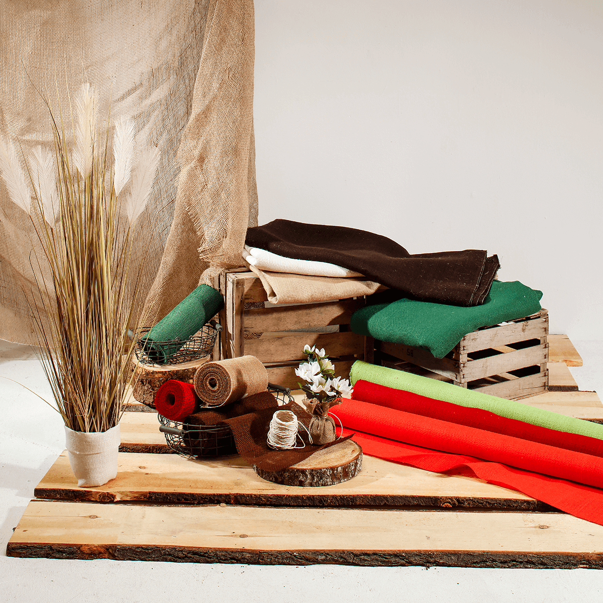 Jute vert, larg. 160 cm - 6