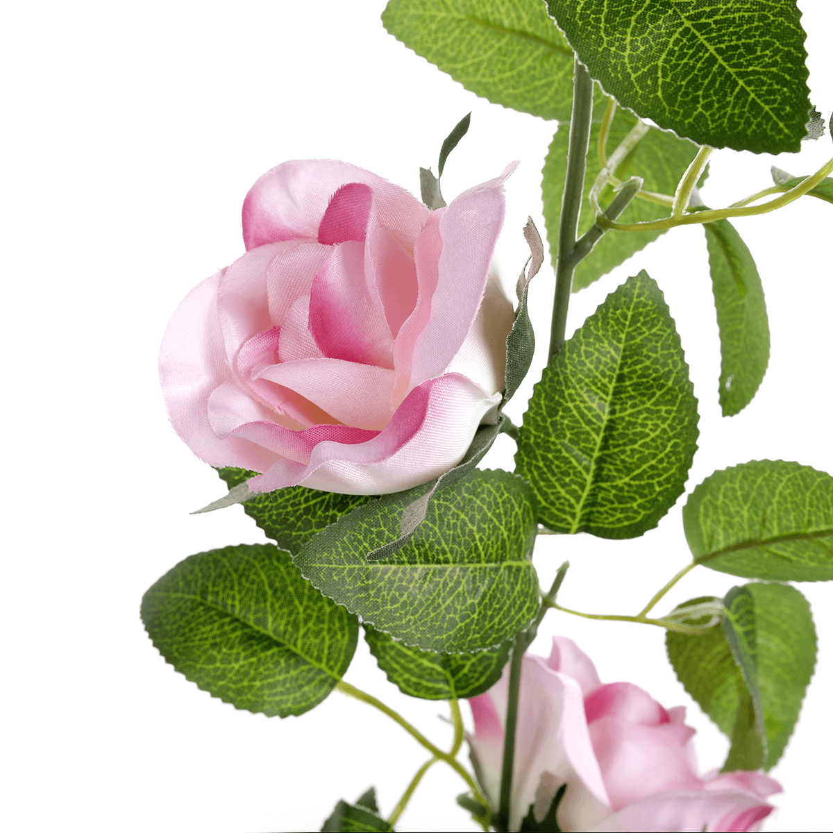 Zarcillo de rosas artificial 180 cm, color rosa - 2