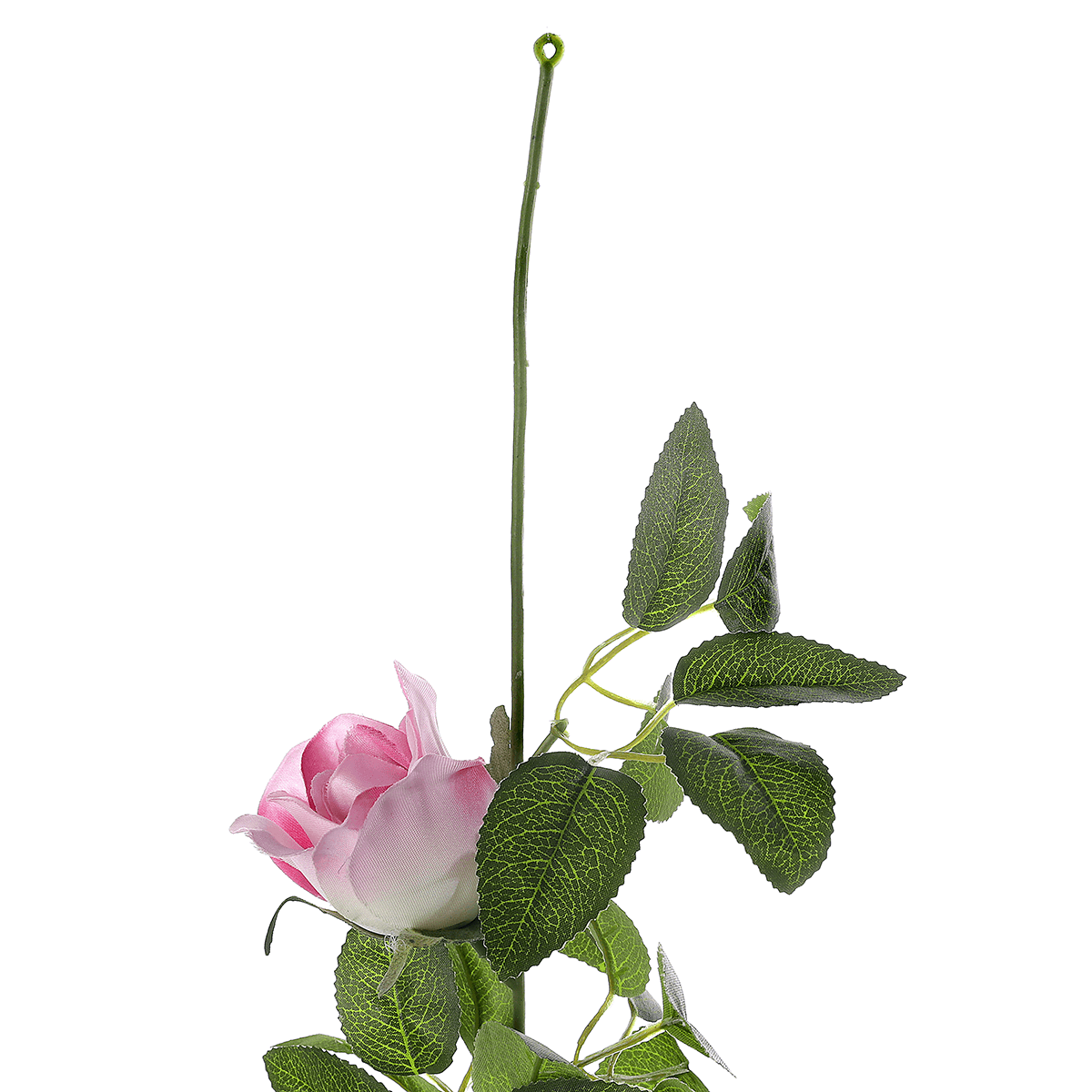 Zarcillo de rosas artificial 180 cm, color rosa - 3