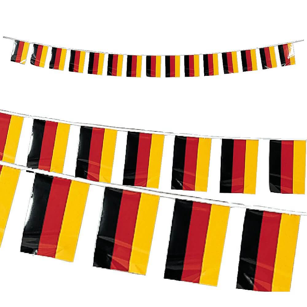 Fahnenkette Deutschland Folie 4 m - 0 Fahnenkette Deutschland Folie 4 m - 0