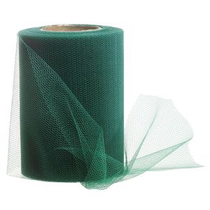 Tüllband, 100 mm, 25 m, dunkelgrün
