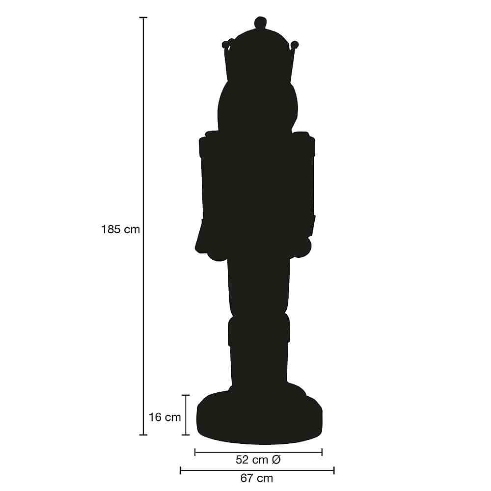 Casse-noisettes Roi doré-brun 185 cm - 4