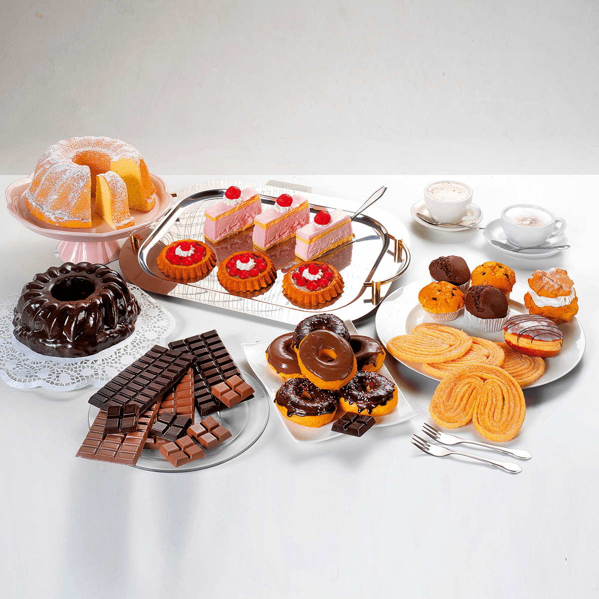 Donut avec crumble Ø 9,5 cm aliment factice - 3