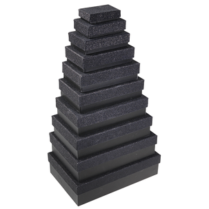 Boîtes cadeau en carton noires, lot de 10