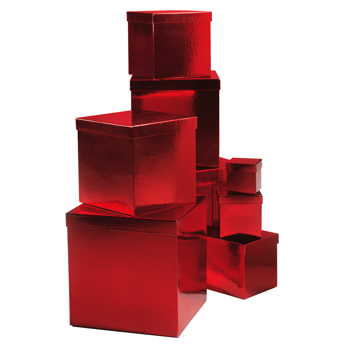 Gift boxes Majestic Metallic, red, 8 parts - 0