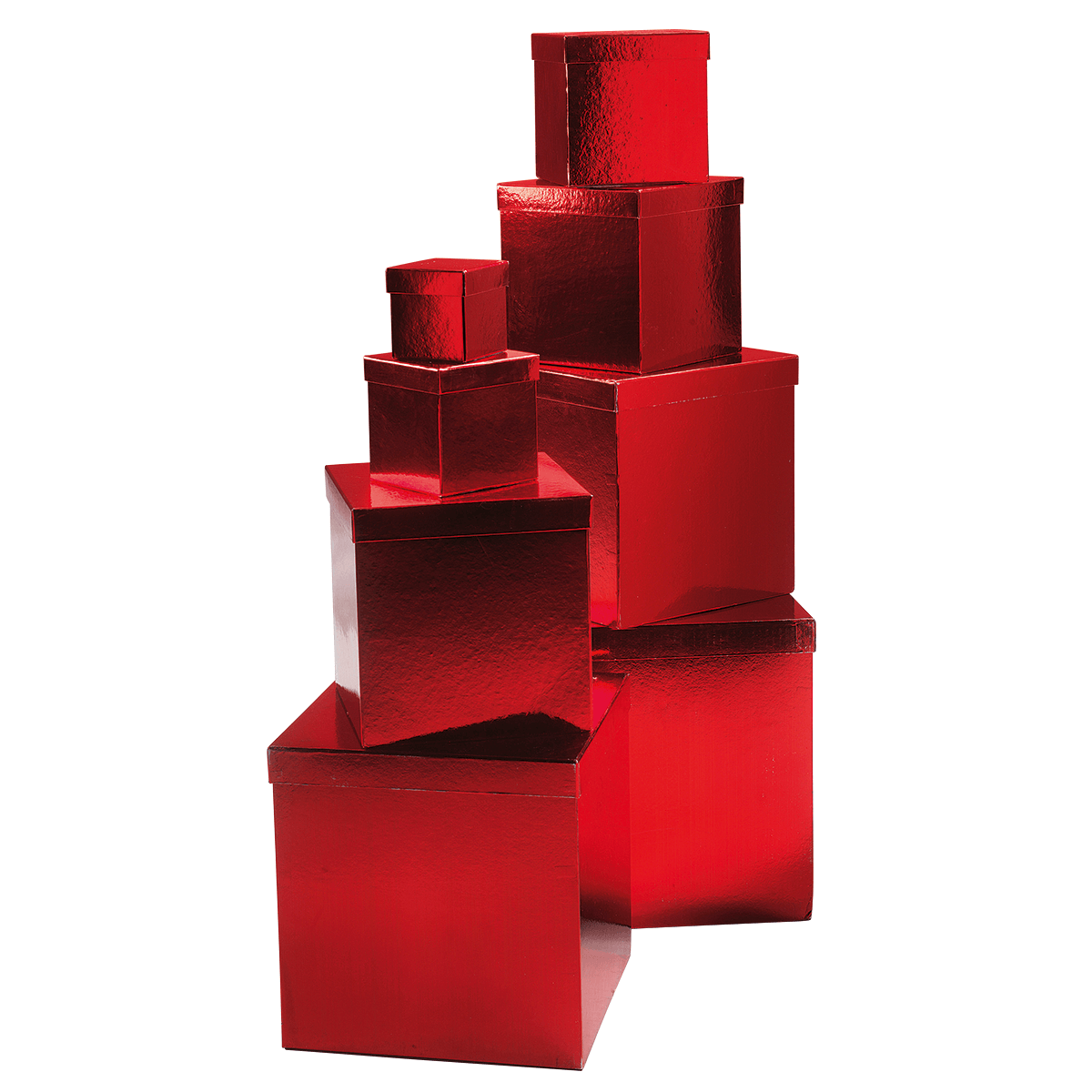Gift boxes Majestic Metallic, red, 8 parts - 1