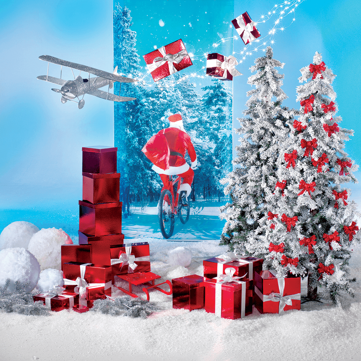 Gift boxes Majestic Metallic, red, 8 parts - 7
