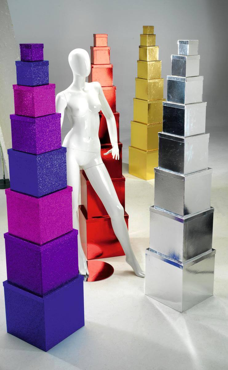 Gift boxes Majestic Metallic, red, 8 parts - 5
