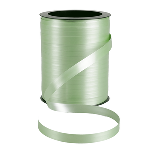 Ringelband Pastell, 10 mm, 150 m, salbeigrün