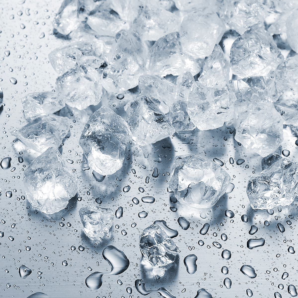 Decorative crushed ice made of glass, 1 kg - 1