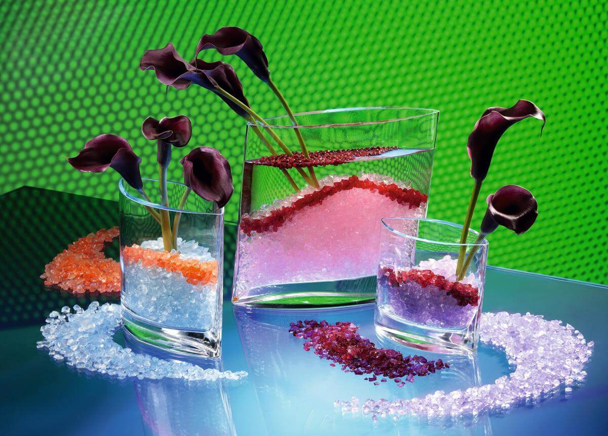 Decorative crushed ice made of glass, 1 kg - 4