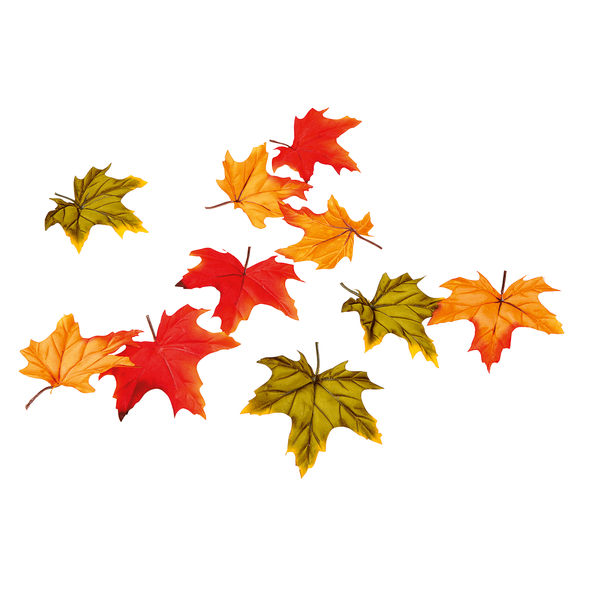 Feuilles d’érable artificielles rouges/vertes, 30 pces - 1