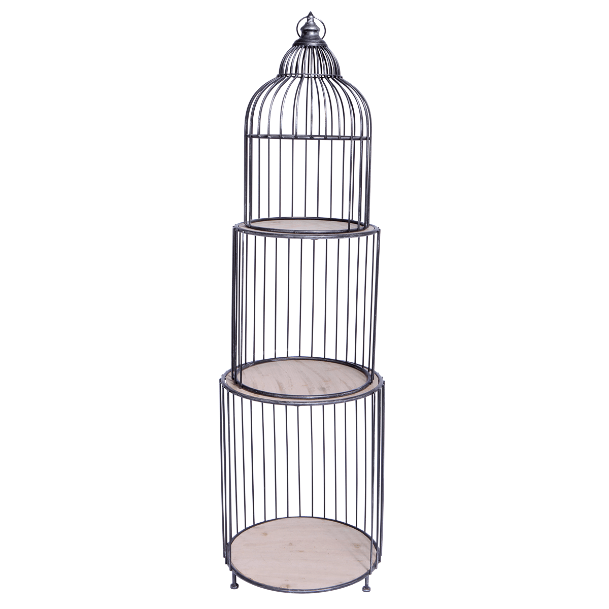 Birdcage shelf, height 140 cm, black - 1