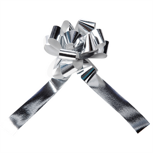 Lazo metálico, Ø 10 cm, plata