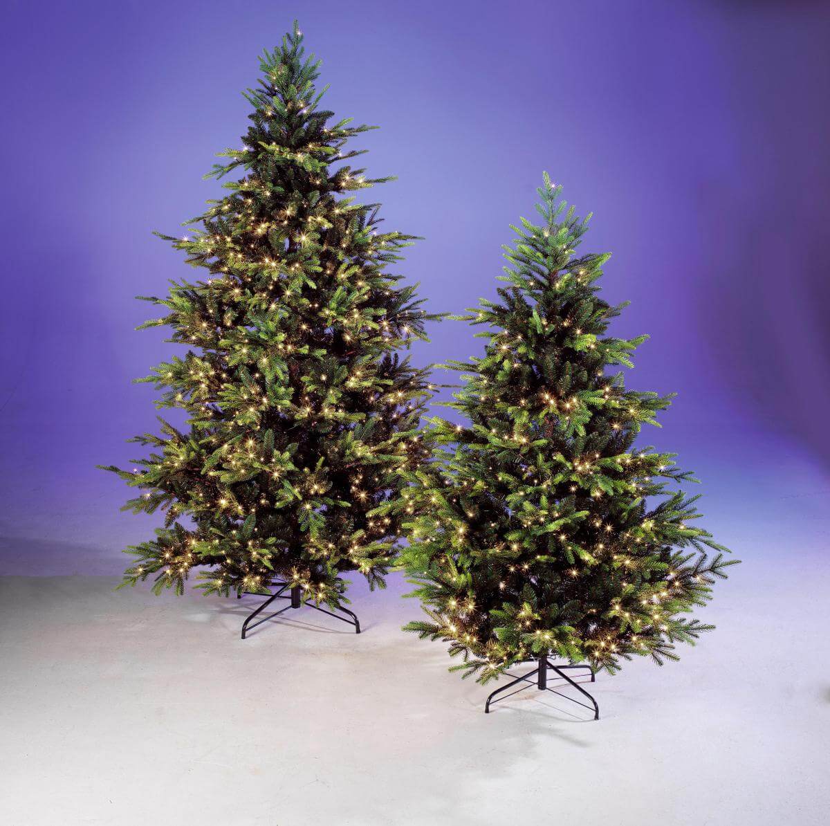 Künstlicher Spritzguss-Weihnachtsbaum Rottanne mit LED 180 cm - 9