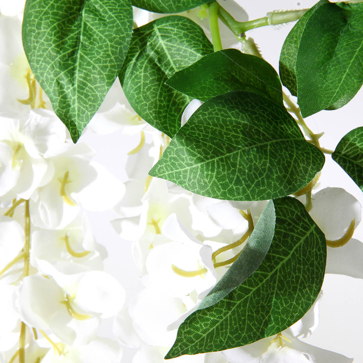 Branche artificielle hortensias blancs, 170 cm - 3