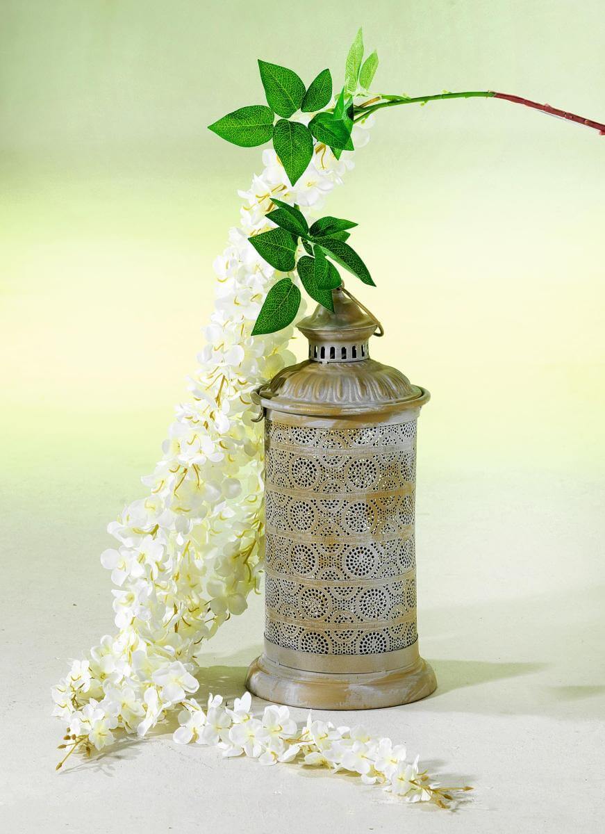 Branche artificielle hortensias blancs, 170 cm - 7