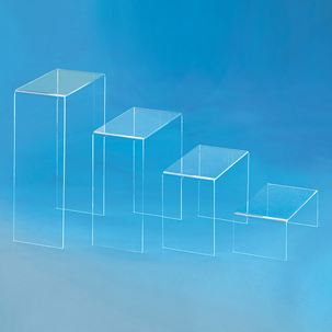 Set de présentation de produits en acrylique 18 cm de large 10 cm de profondeur 4 pièces 