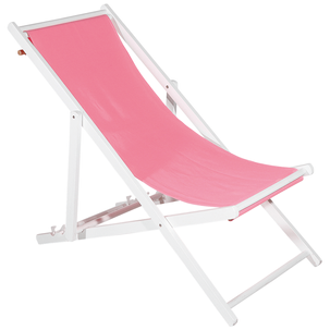 Chaise longue rose, long. 110 cm