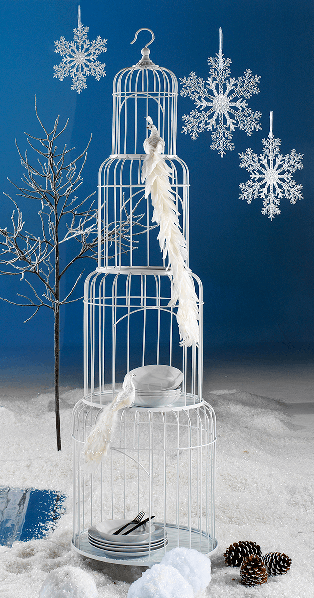 Cristaux de glace Ø 21 cm 3 pces plastique - 5