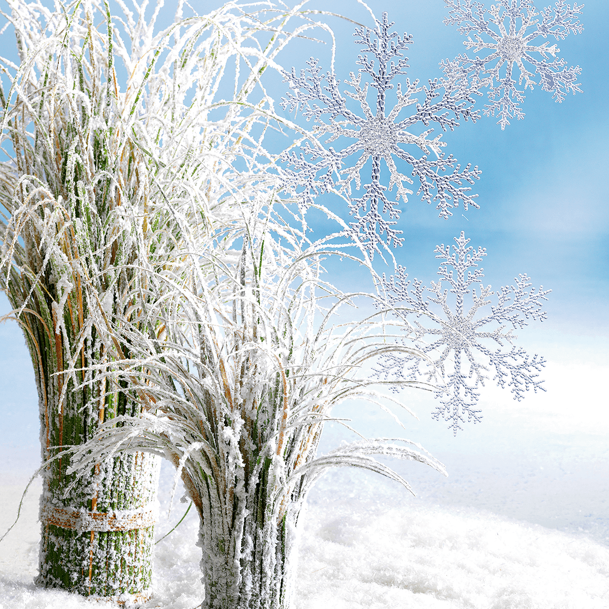 Cristaux de glace Ø 21 cm 3 pces plastique - 3