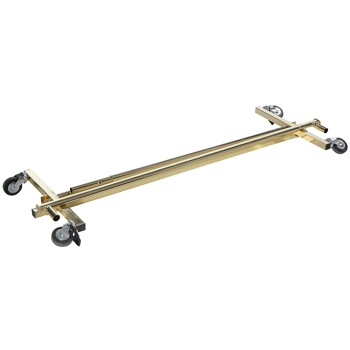 Portant pliable laiton 140 cm - 1