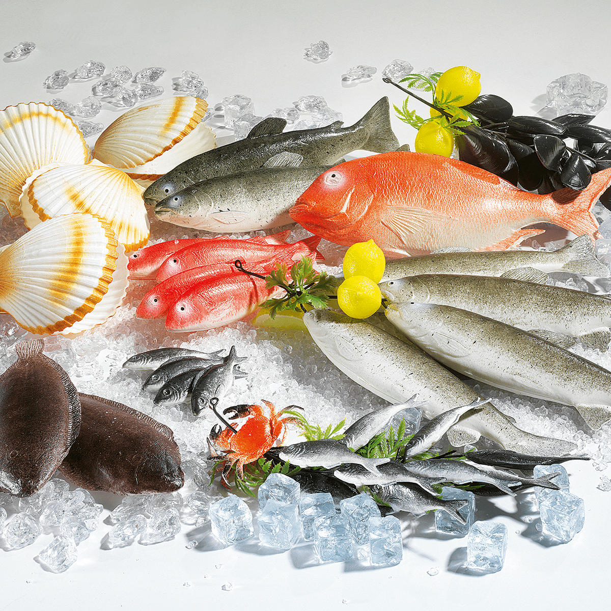 Barbeau de mer factice alimentaire, 21 cm, paquet de 4 pièces - 4