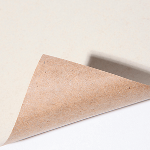 Recyceltes Uni-Kraftpapier in Sandfarben – 50 m Geschenkpapier-Rolle