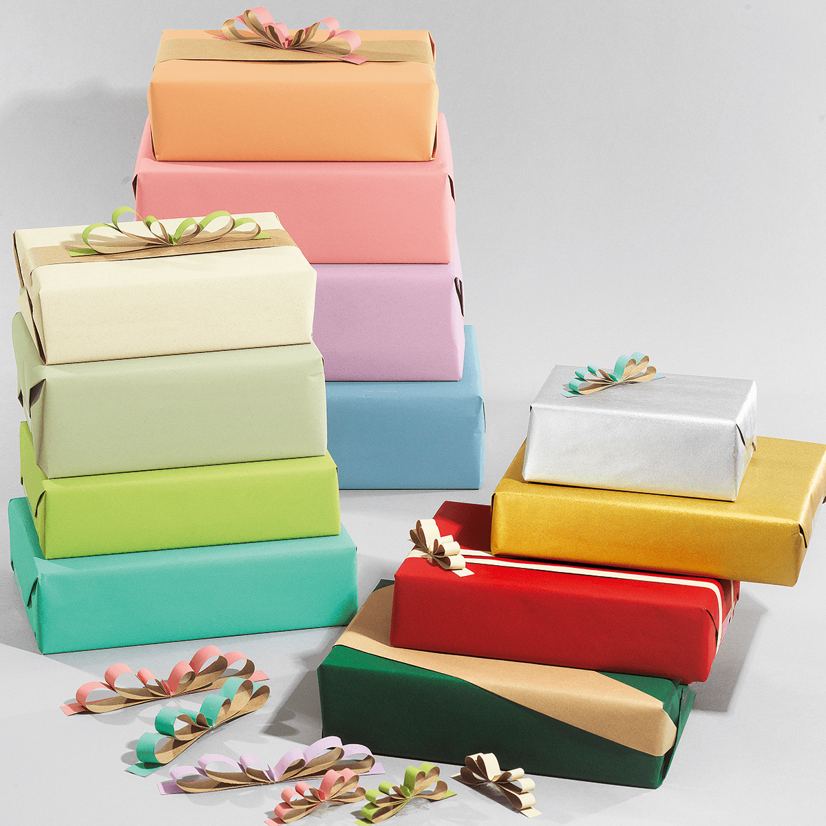 Recycled Plain Kraft Paper - 50 m Gift Wrapping Paper Roll - 4