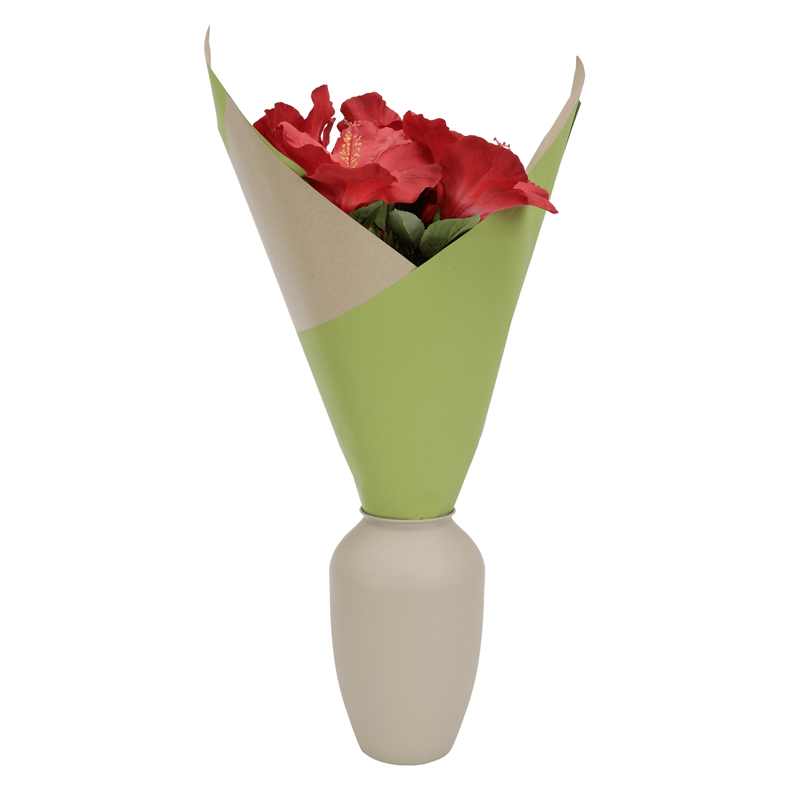 Recycelte Geschenkpapier-Rolle, 50m, Blassgrün - 2