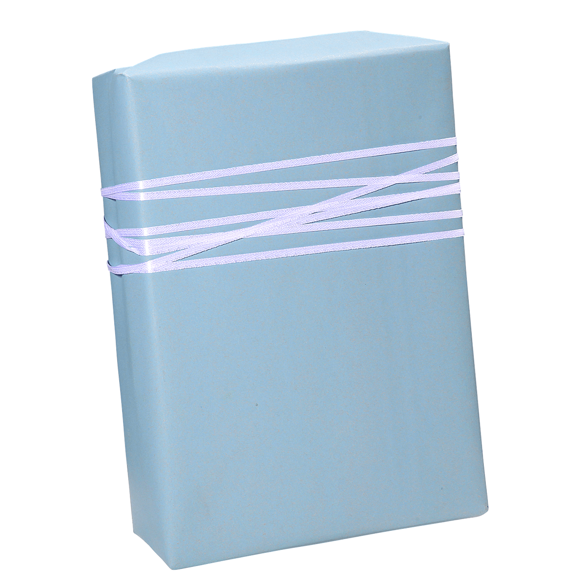 Recyceltes, blaues Uni-Kraftpapier – 50 m Geschenkpapier-Rolle - 1