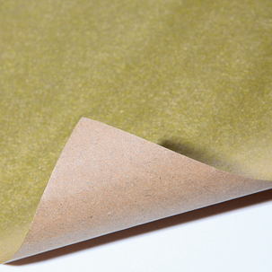 Recyceltes, goldenes Uni-Kraftpapier – 50 m Geschenkpapier-Rolle