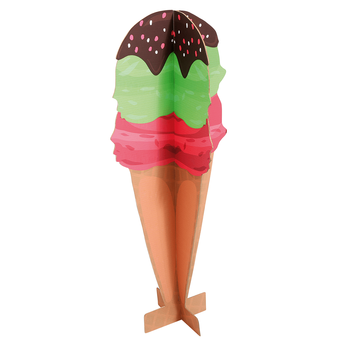 Présentoir déco cornet de glace, haut. 90 cm - 2