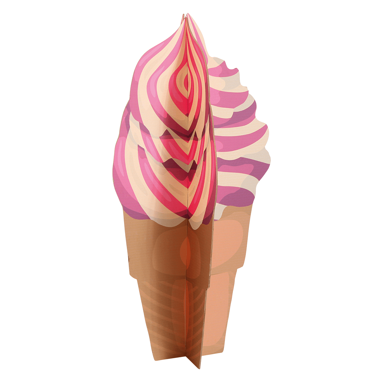 Expositor decorativo Helado suave, altura 75 cm - 1