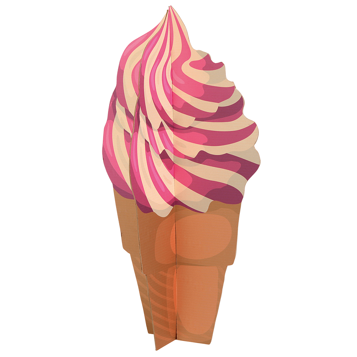 Expositor decorativo Helado suave, altura 75 cm - 2
